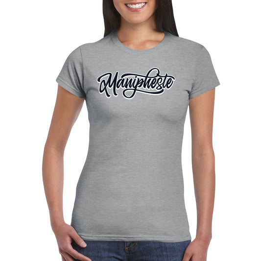 Manipheste Black Logo T-Shirt (Womens) - Manipheste