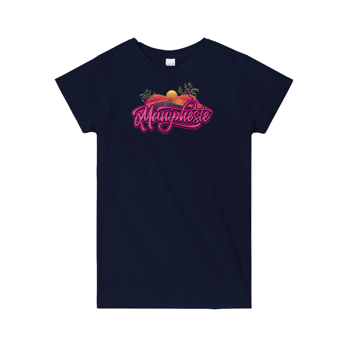 Manipheste Pink Logo T-Shirt (Womens)