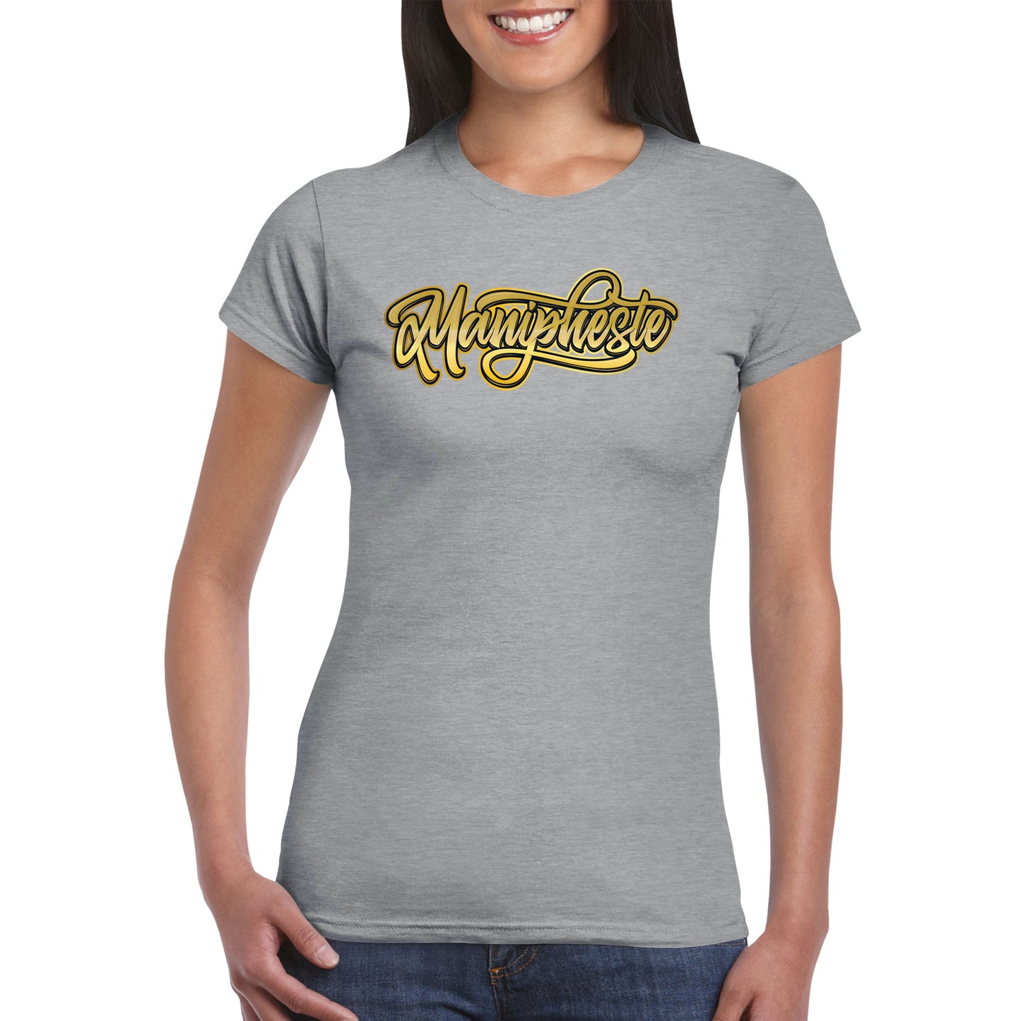 Manipheste Gold Logo T-Shirt (Womens)