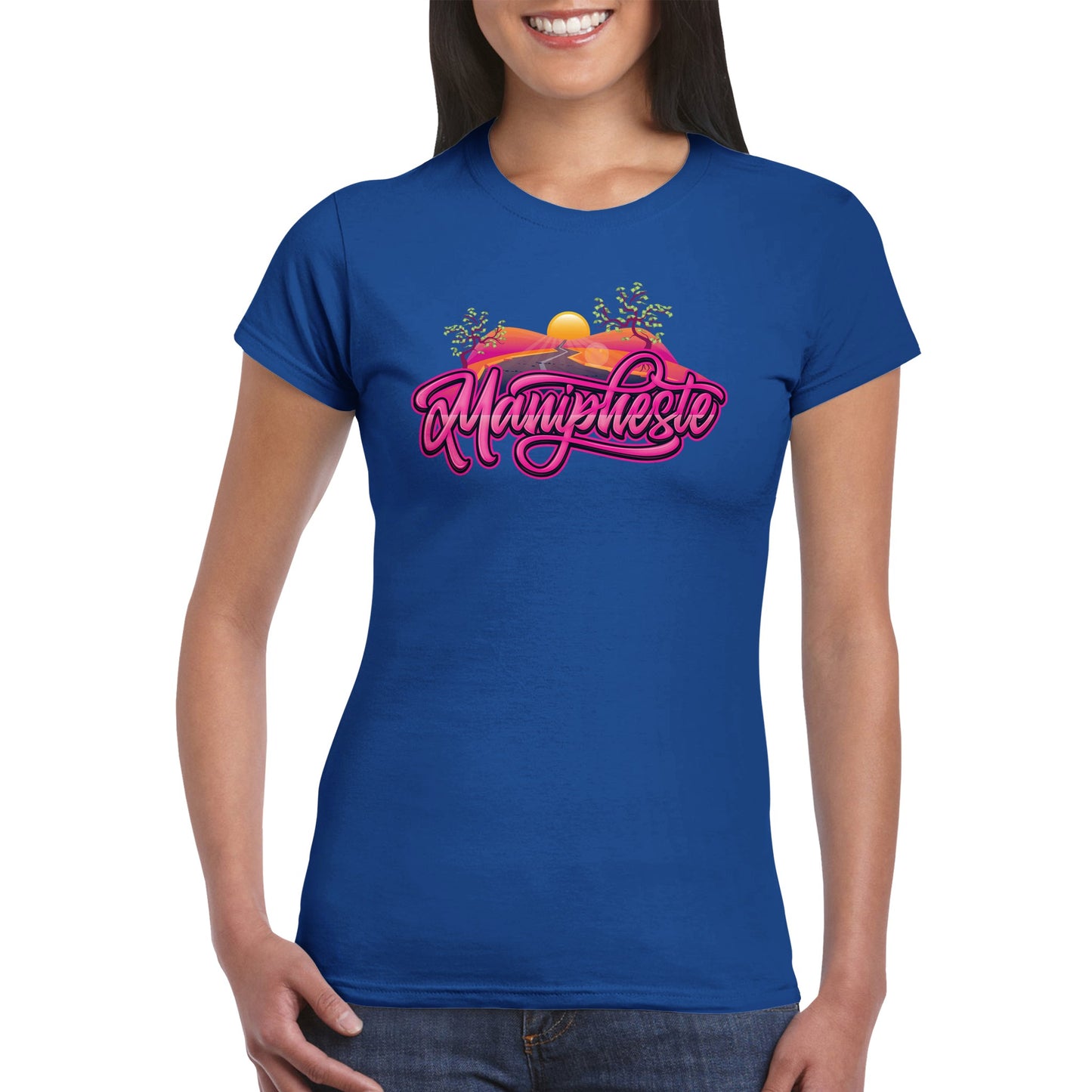 Manipheste Pink Logo T-Shirt (Womens)