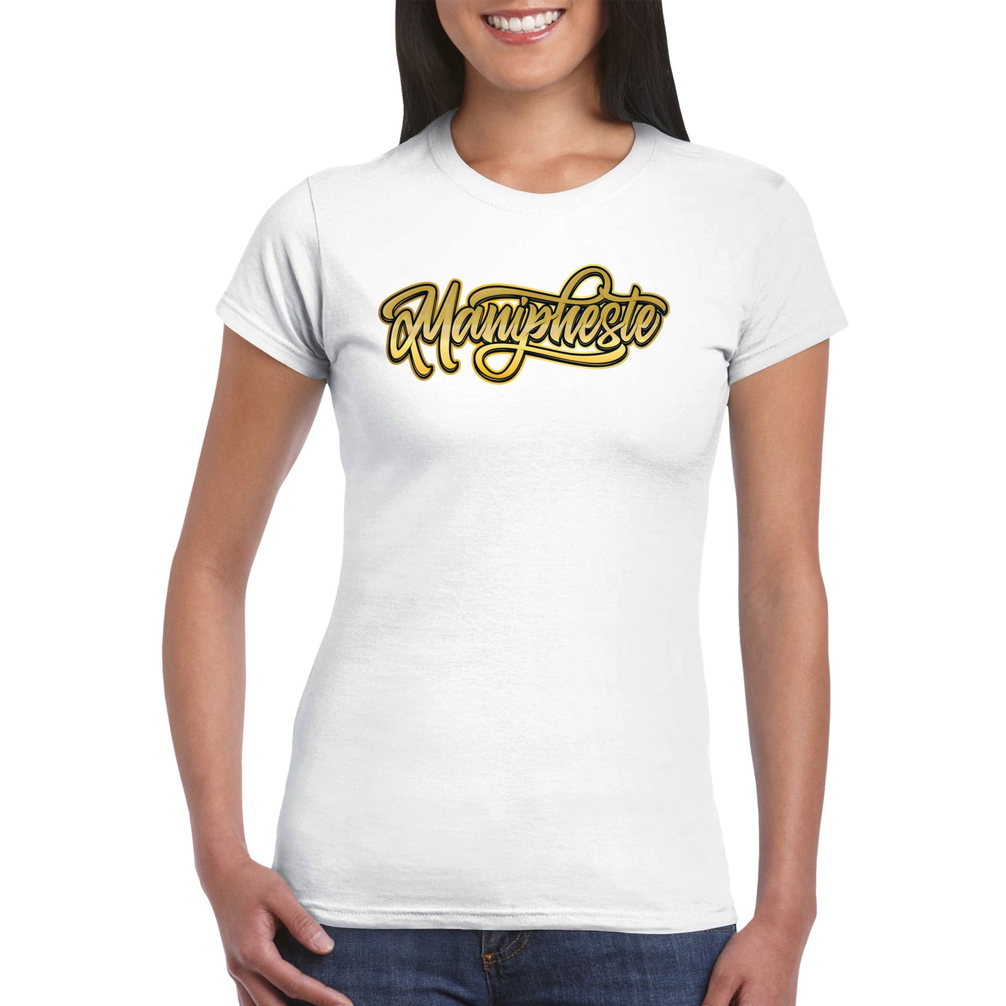 Manipheste Gold Logo T-Shirt (Womens)