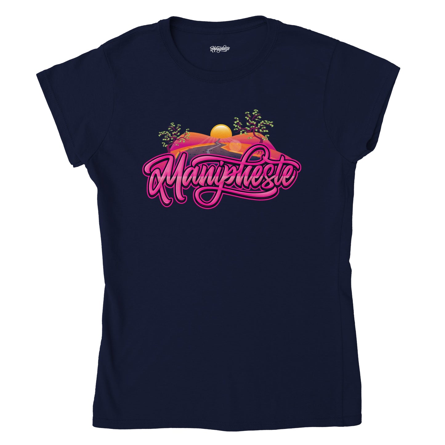 Manipheste Pink Logo T-Shirt (Womens)