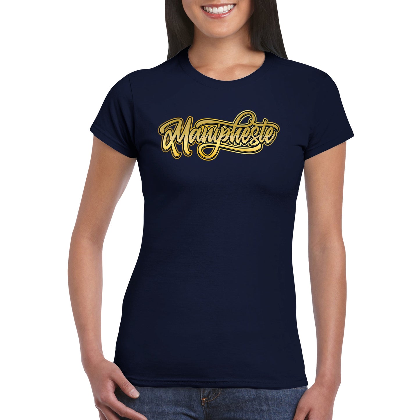 Manipheste Gold Logo T-Shirt (Womens)