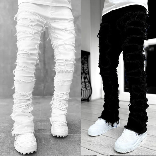 Hang 10 - Stitched And Ripped Premium Jeans (Mens)