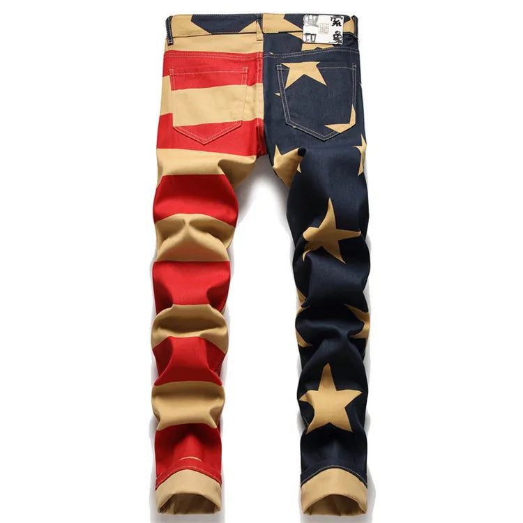 American Dream - Men's Jeans American Flag USA Hip Hop Drip