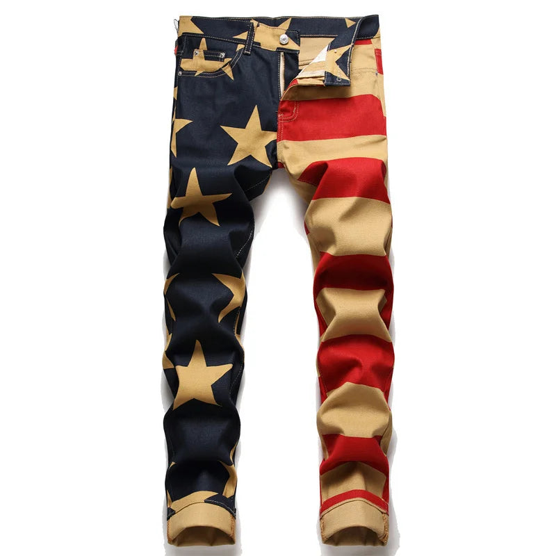 American Dream - Men's Jeans American Flag USA Hip Hop Drip