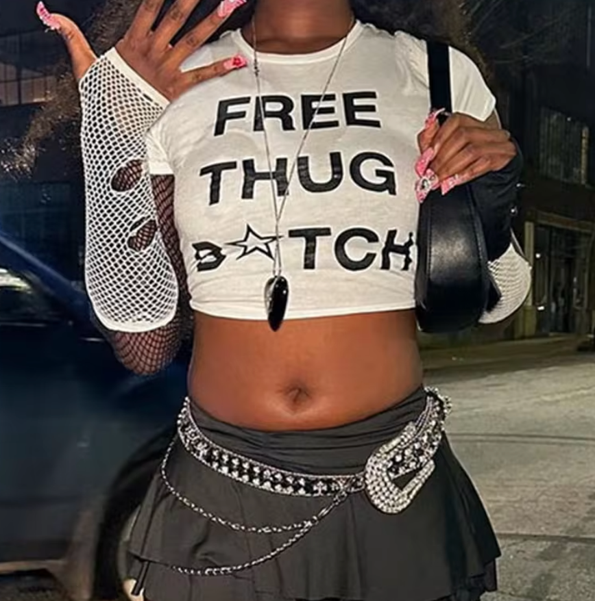 Free Thugga - Crop Top T-Shirt (Female)