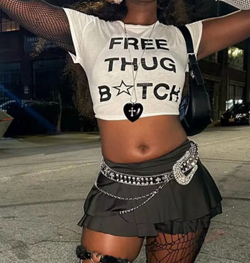 Free Thugga - Crop Top T-Shirt (Female)