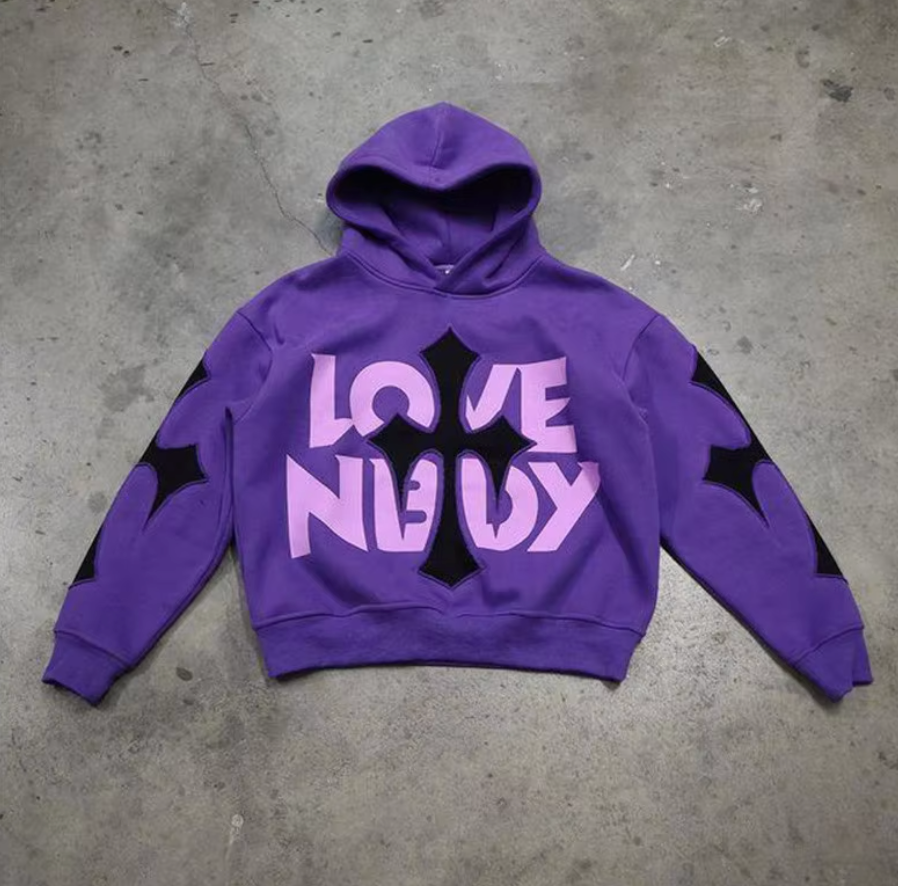 No Love -  Elevated Streetwear Hoodie and Sweatpants Set (Unisex)