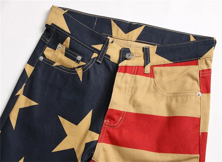 American Dream - Men's Jeans American Flag USA Hip Hop Drip