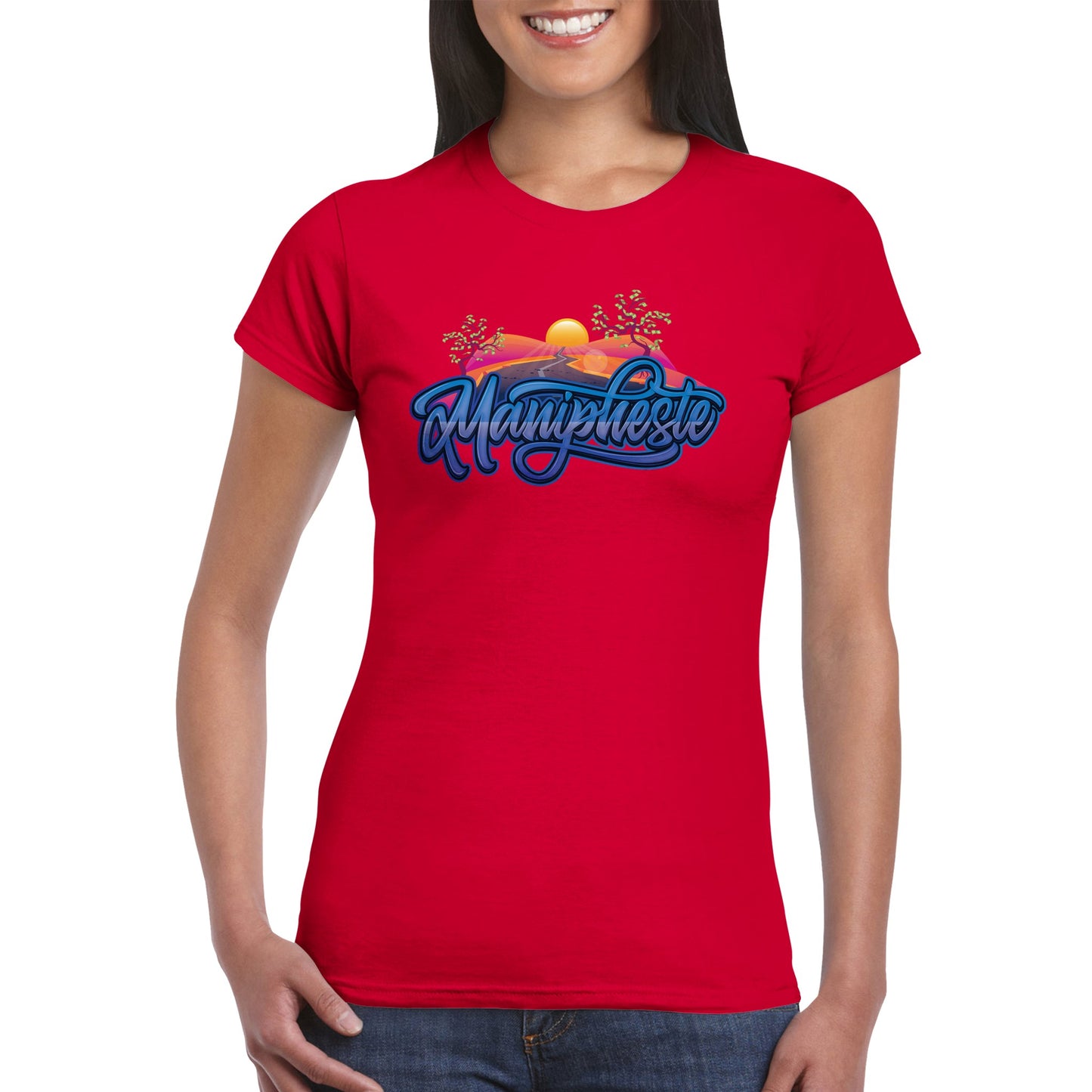 Manipheste Blue Logo T-Shirt (Womens)