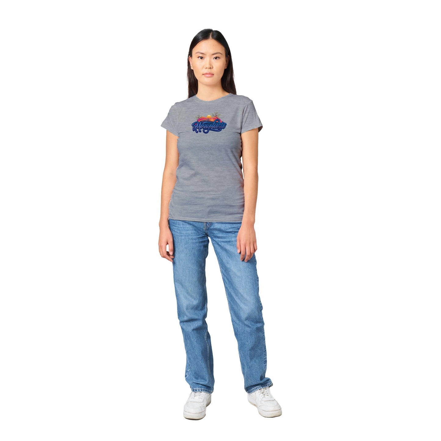 Manipheste Blue Logo T-Shirt (Womens)