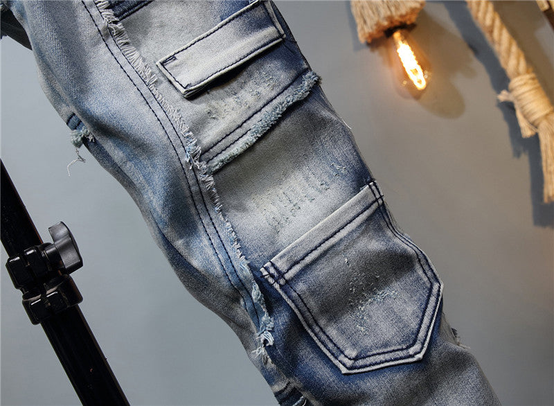 Dripped - Blue Stitched Premium Jeans (Mens)