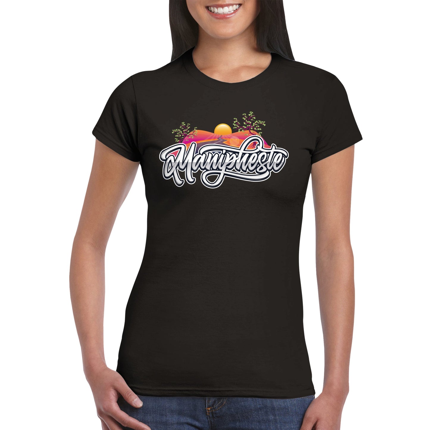 Manipheste White Logo T-Shirt (Womens)