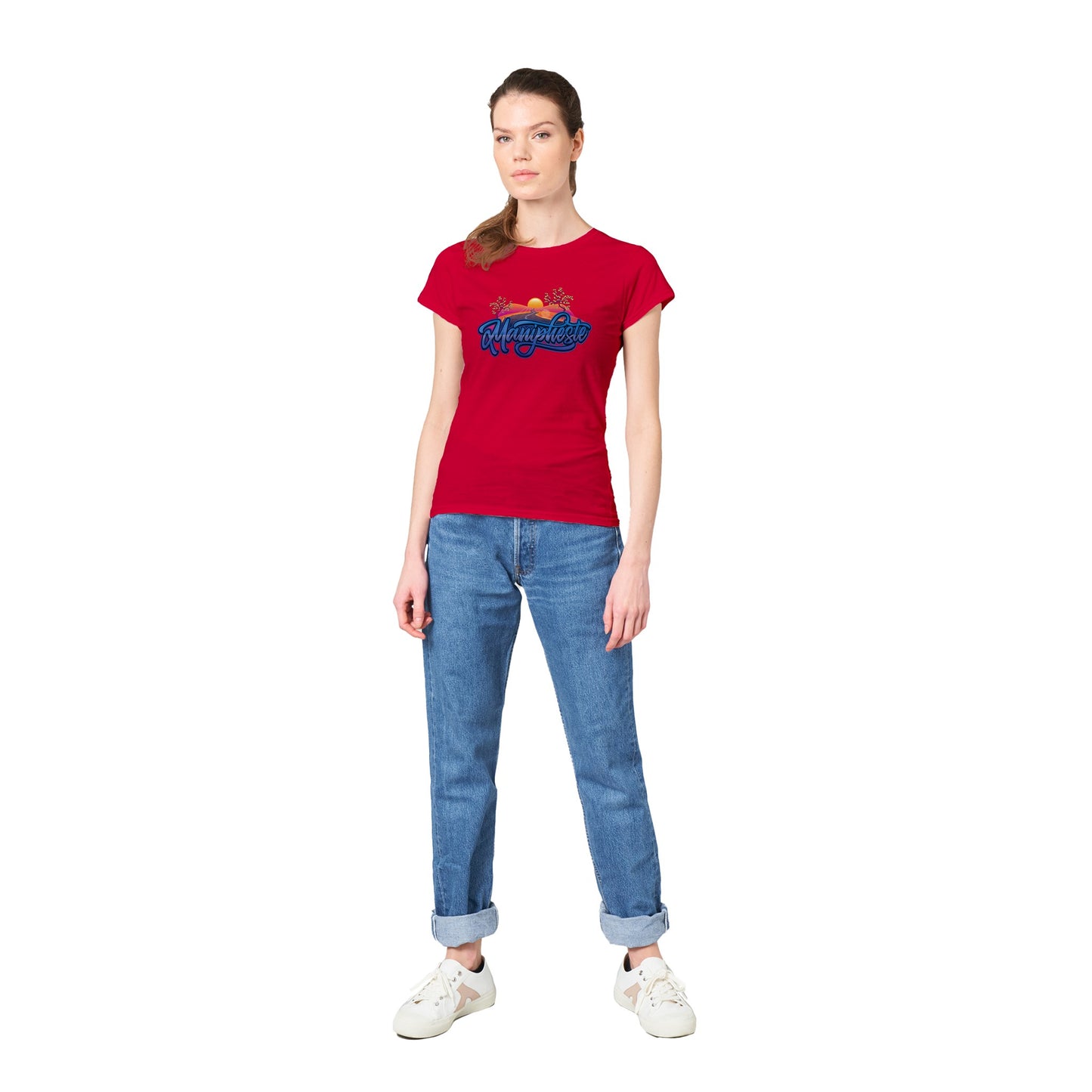 Manipheste Blue Logo T-Shirt (Womens)