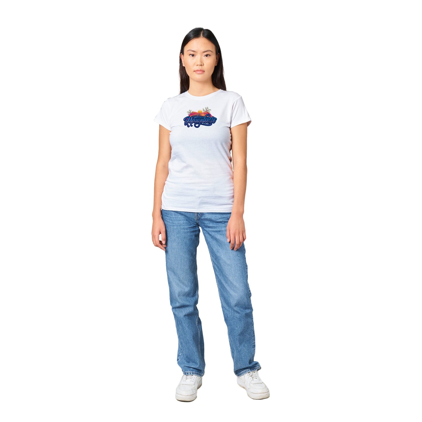 Manipheste Blue Logo T-Shirt (Womens)