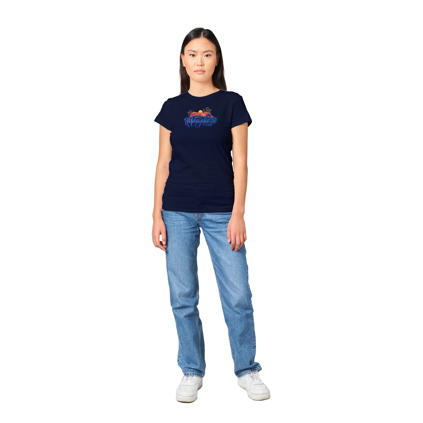 Manipheste Blue Logo T-Shirt (Womens)