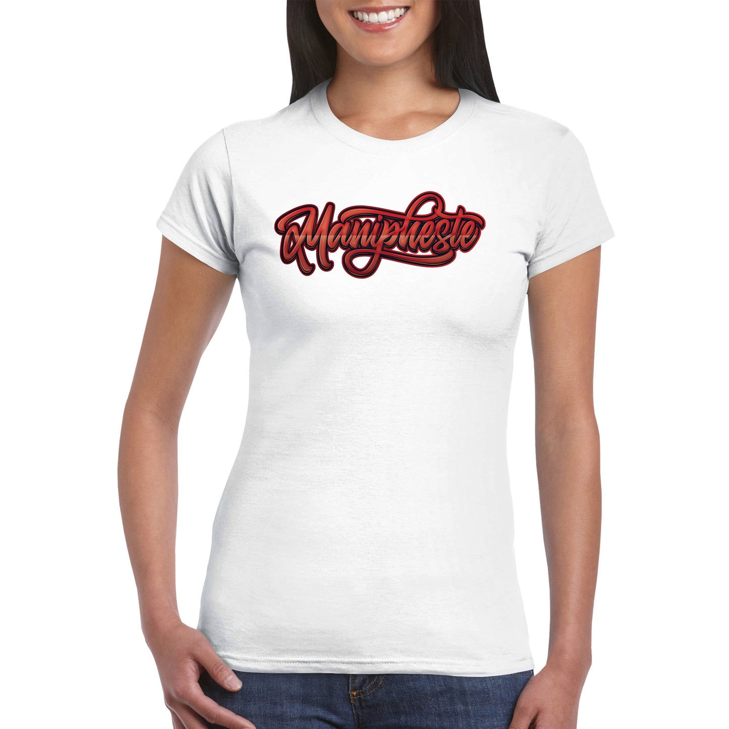 Manipheste Red Logo T-Shirt (Womens)