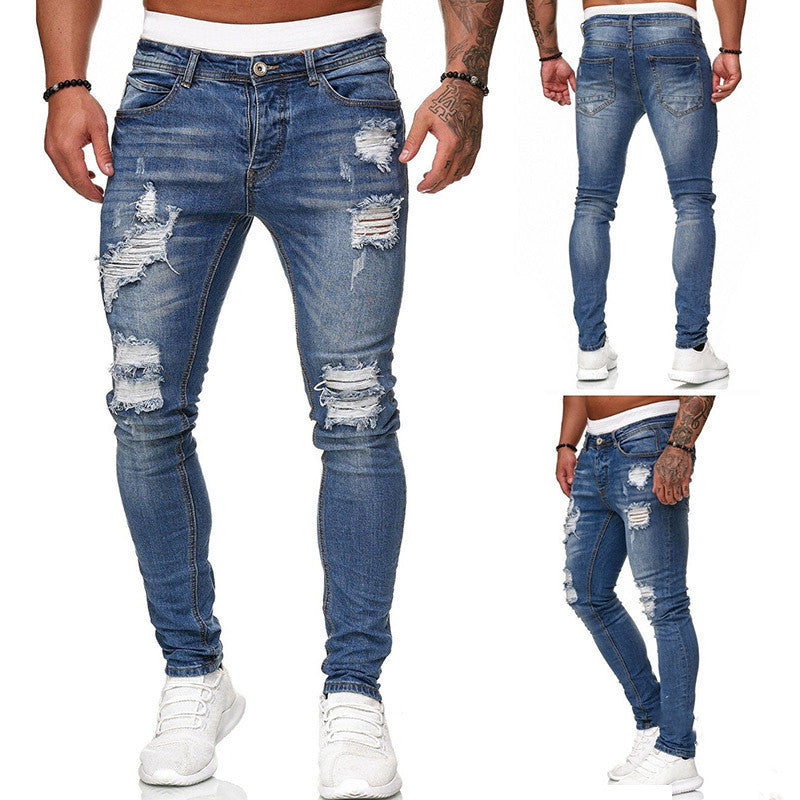 Manipheste Faded & Ripped Jeans (Men)