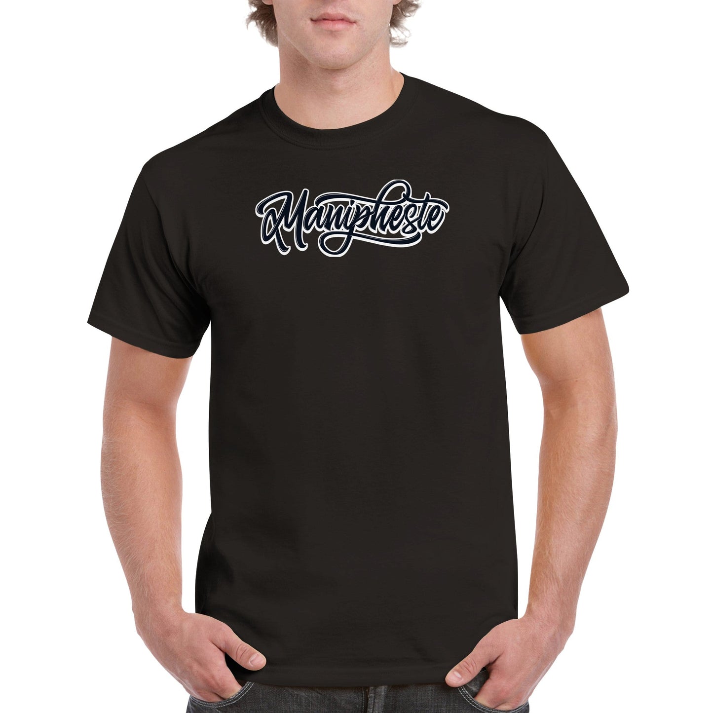 Manipheste Black Logo T-Shirt (Mens) - Manipheste