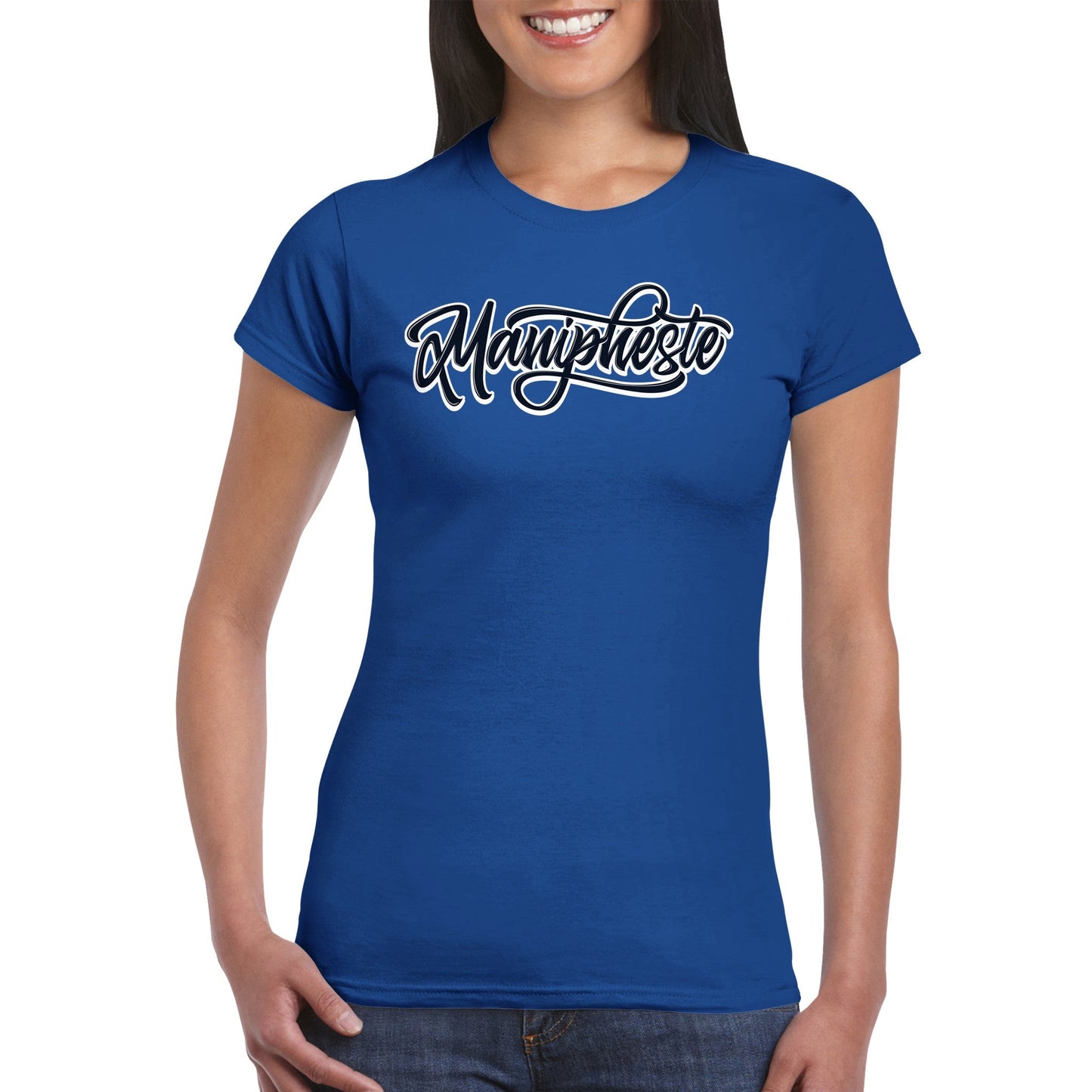 Manipheste Black Logo T-Shirt (Womens) - Manipheste