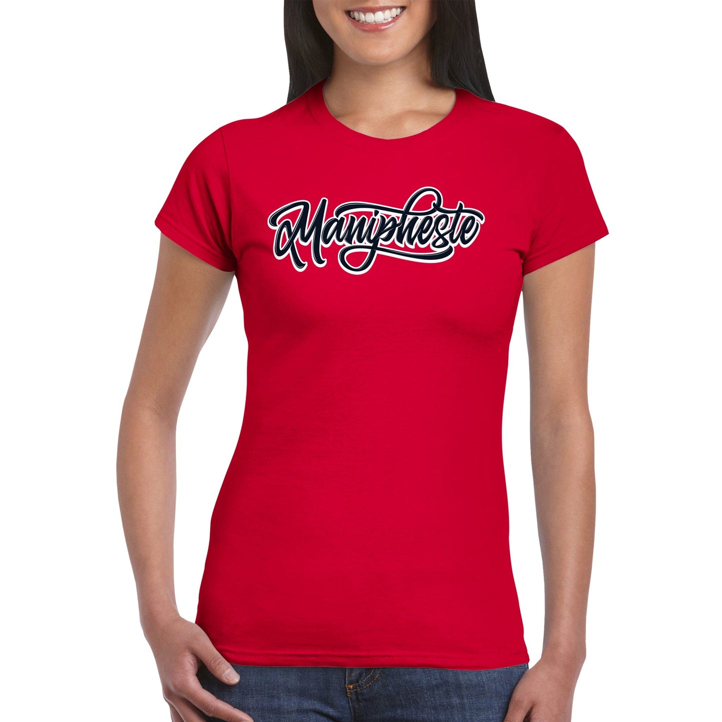 Manipheste Black Logo T-Shirt (Womens) - Manipheste