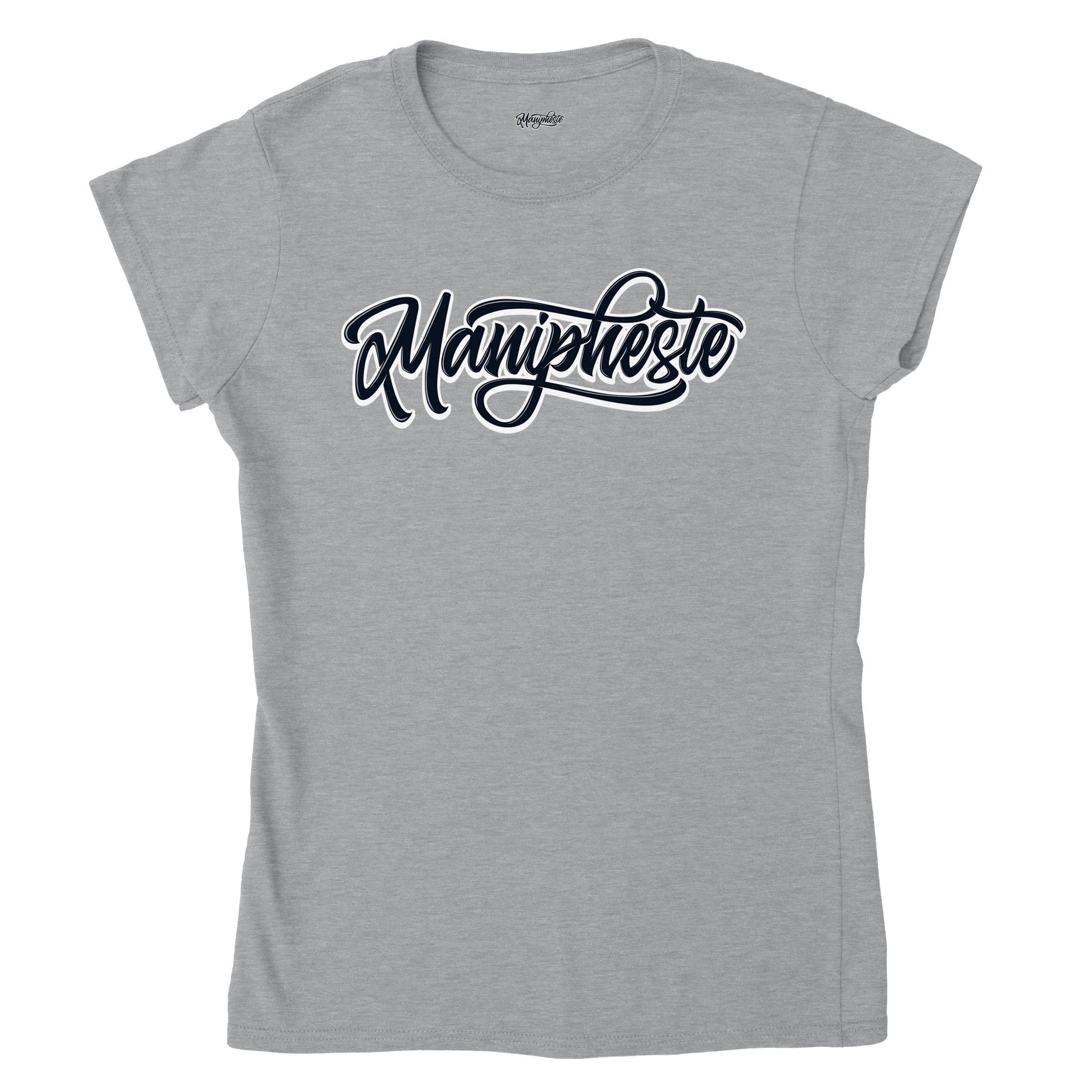 Manipheste Black Logo T-Shirt (Womens) - Manipheste