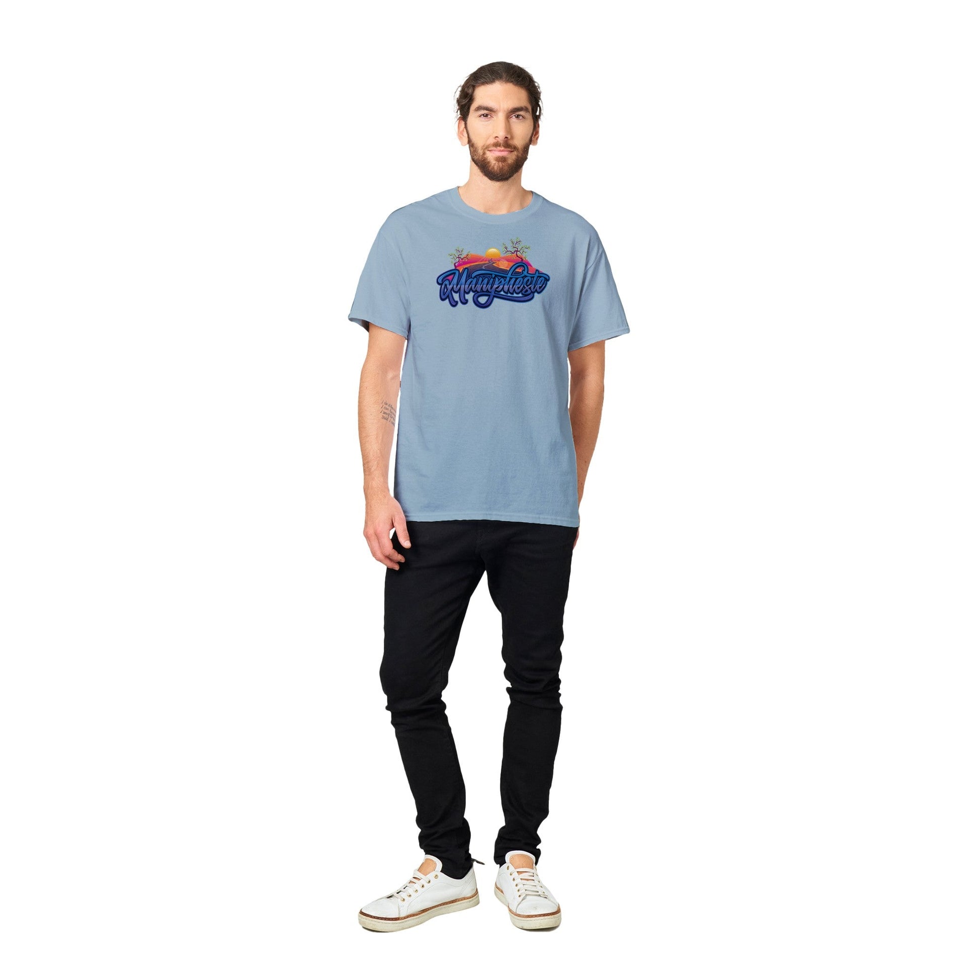 Manipheste Blue Logo T-Shirt (Mens) - Manipheste