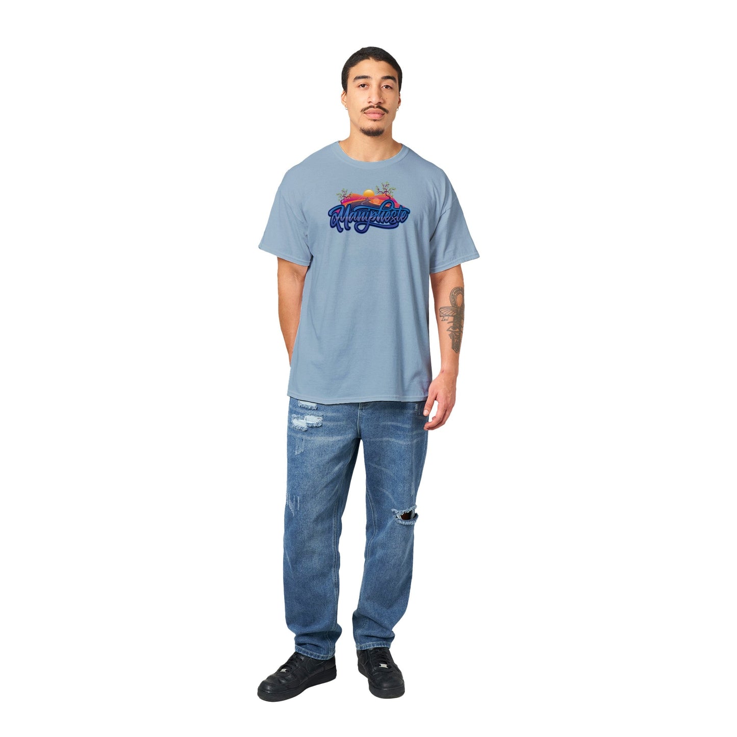 Manipheste Blue Logo T-Shirt (Mens) - Manipheste