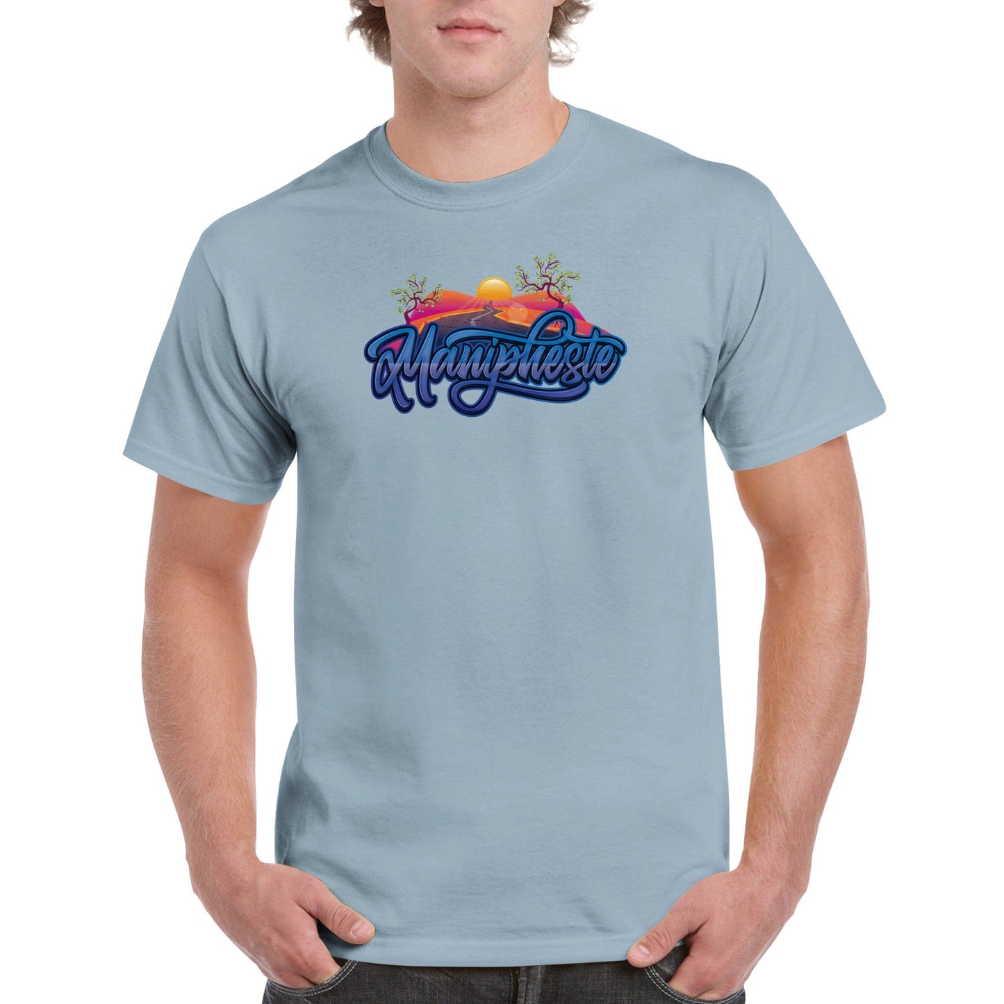 Manipheste Blue Logo T-Shirt (Mens) - Manipheste