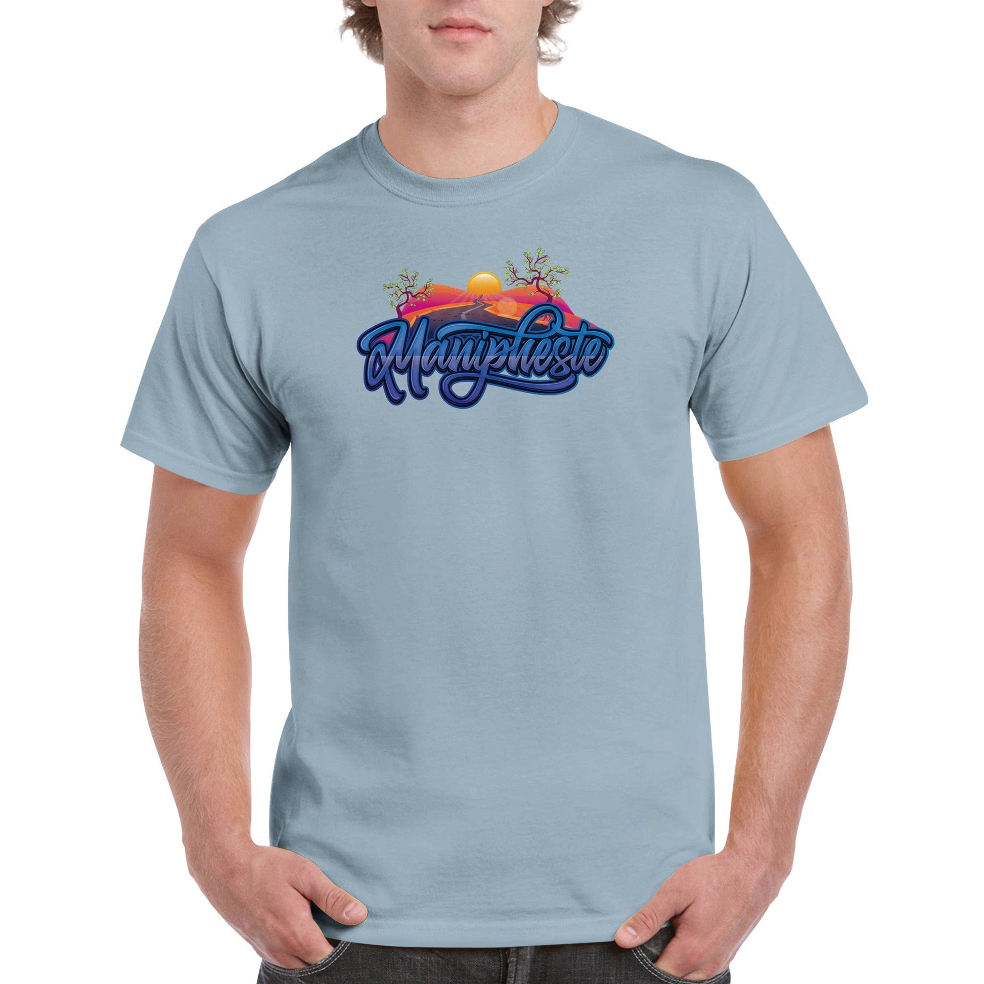 Manipheste Blue Logo T-Shirt (Mens) - Manipheste