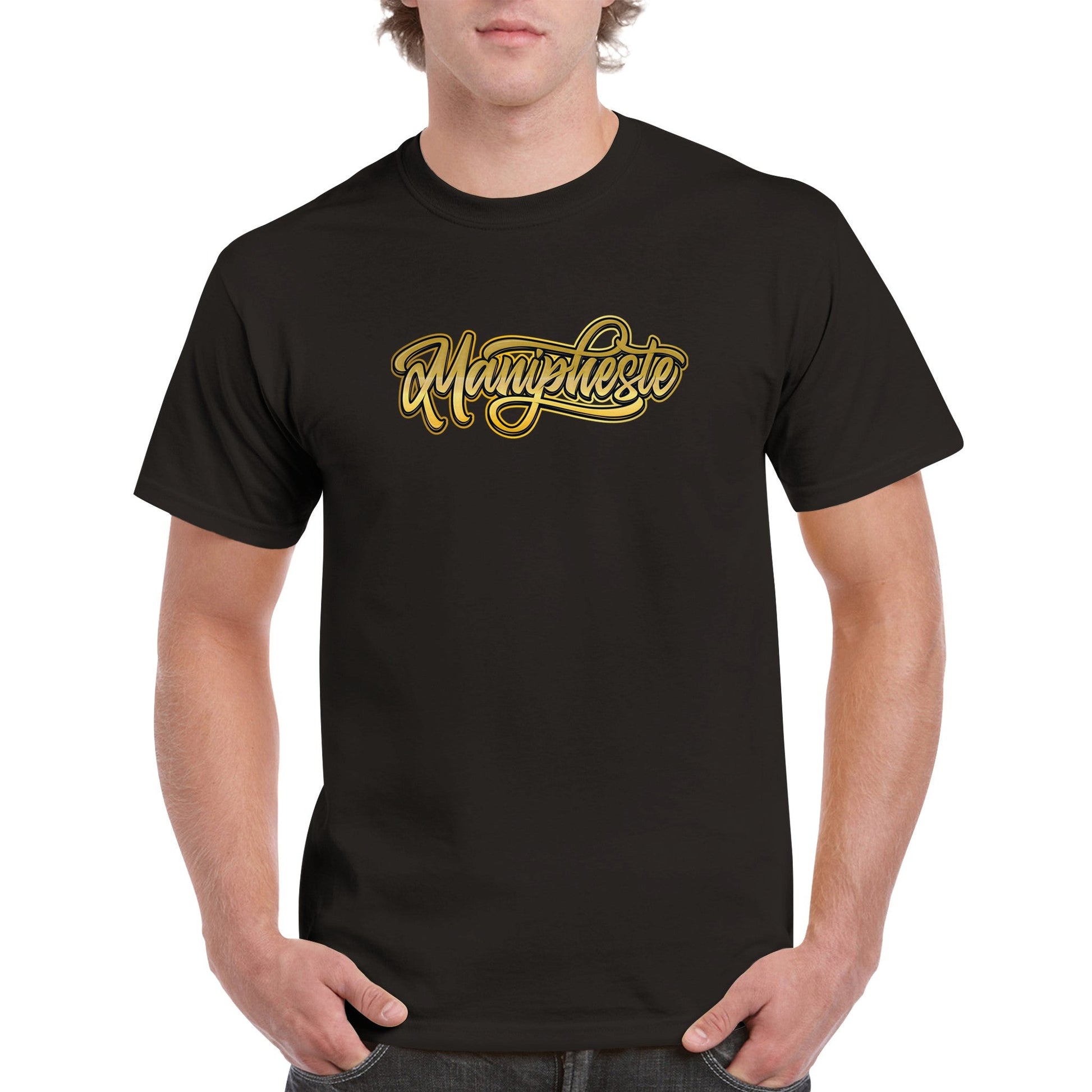 Manipheste Gold Logo T-Shirt (Mens) - Manipheste