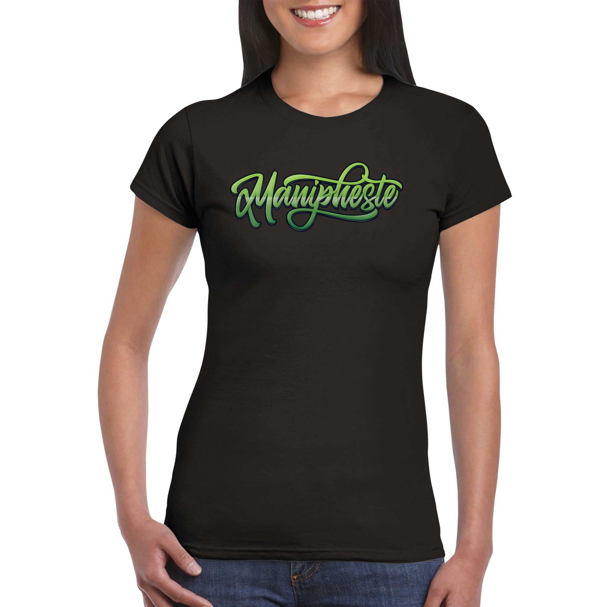 Manipheste Green Logo T-Shirt (Womens) - Manipheste