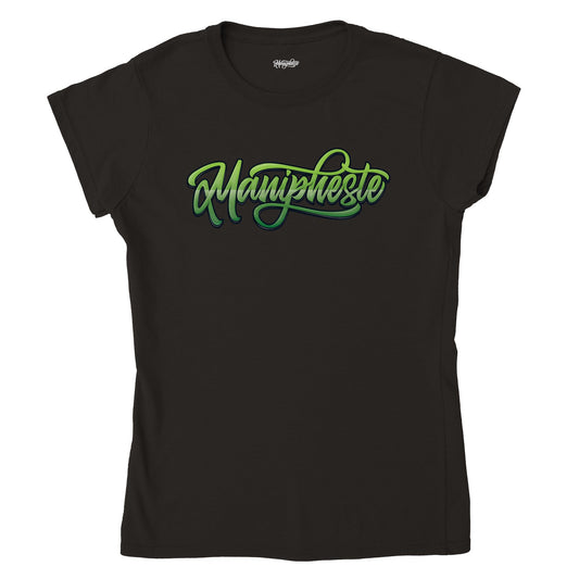 Manipheste Green Logo T-Shirt (Womens) - Manipheste