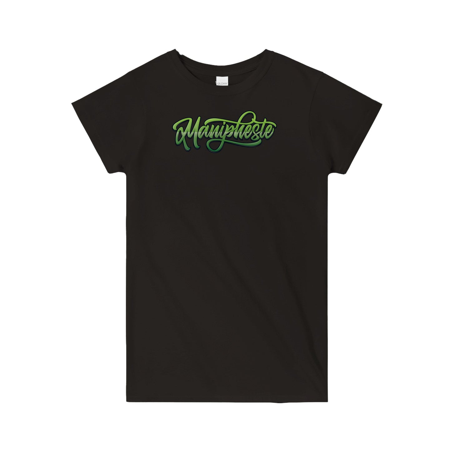 Manipheste Green Logo T-Shirt (Womens) - Manipheste