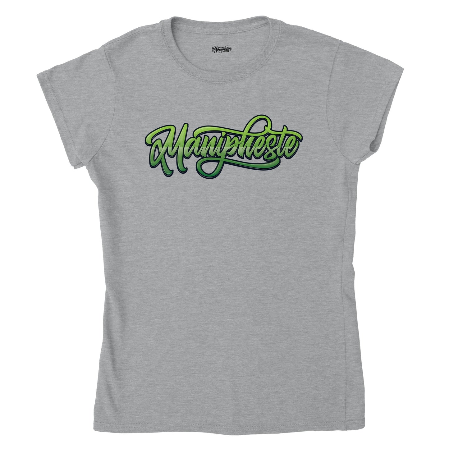 Manipheste Green Logo T-Shirt (Womens) - Manipheste