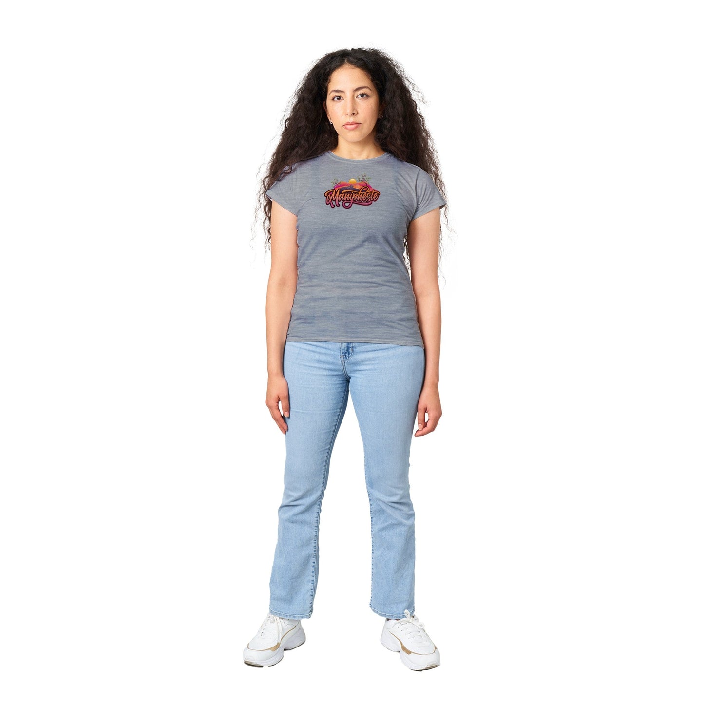 Manipheste Orange Logo T-Shirt (Womens) - Manipheste