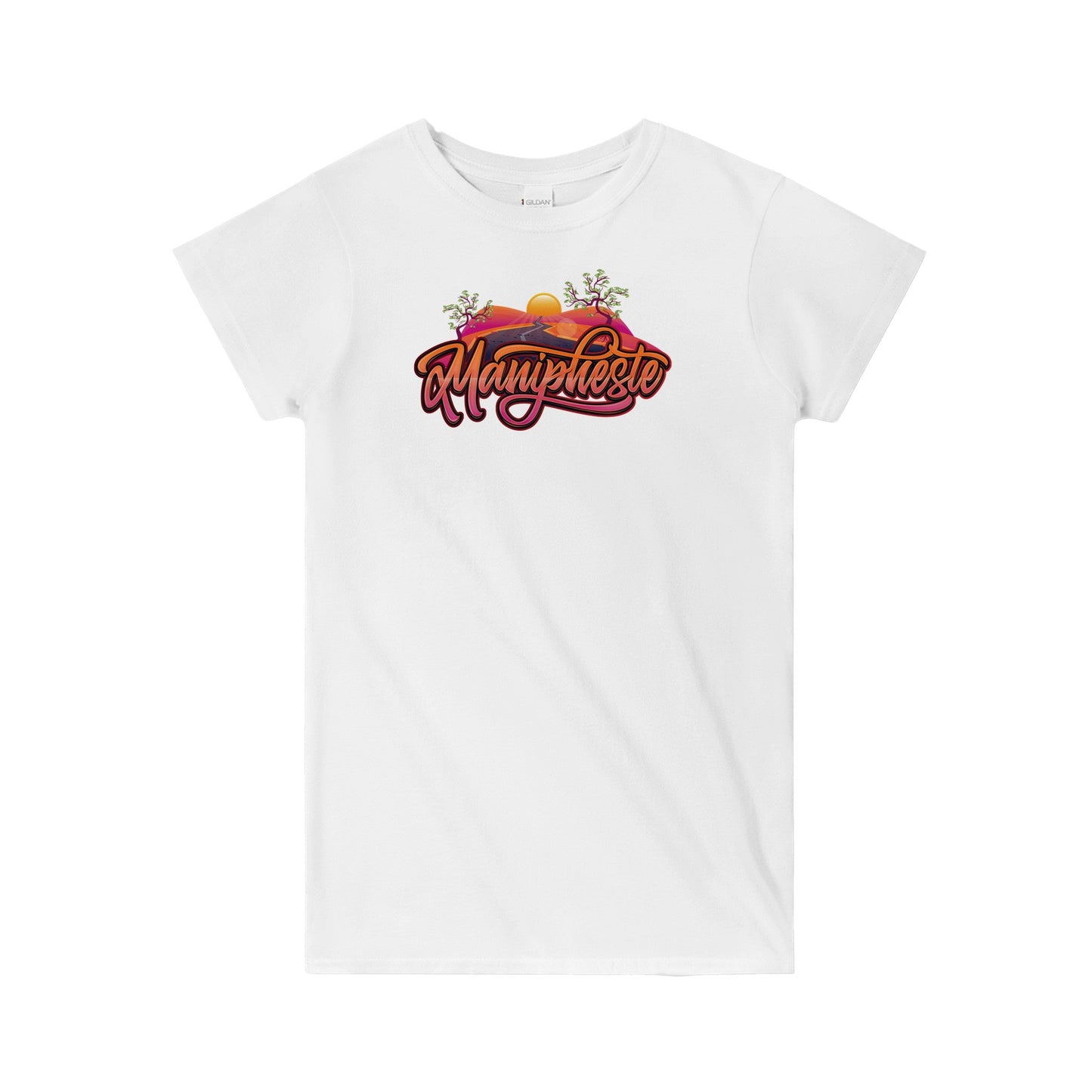 Manipheste Orange Logo T-Shirt (Womens) - Manipheste