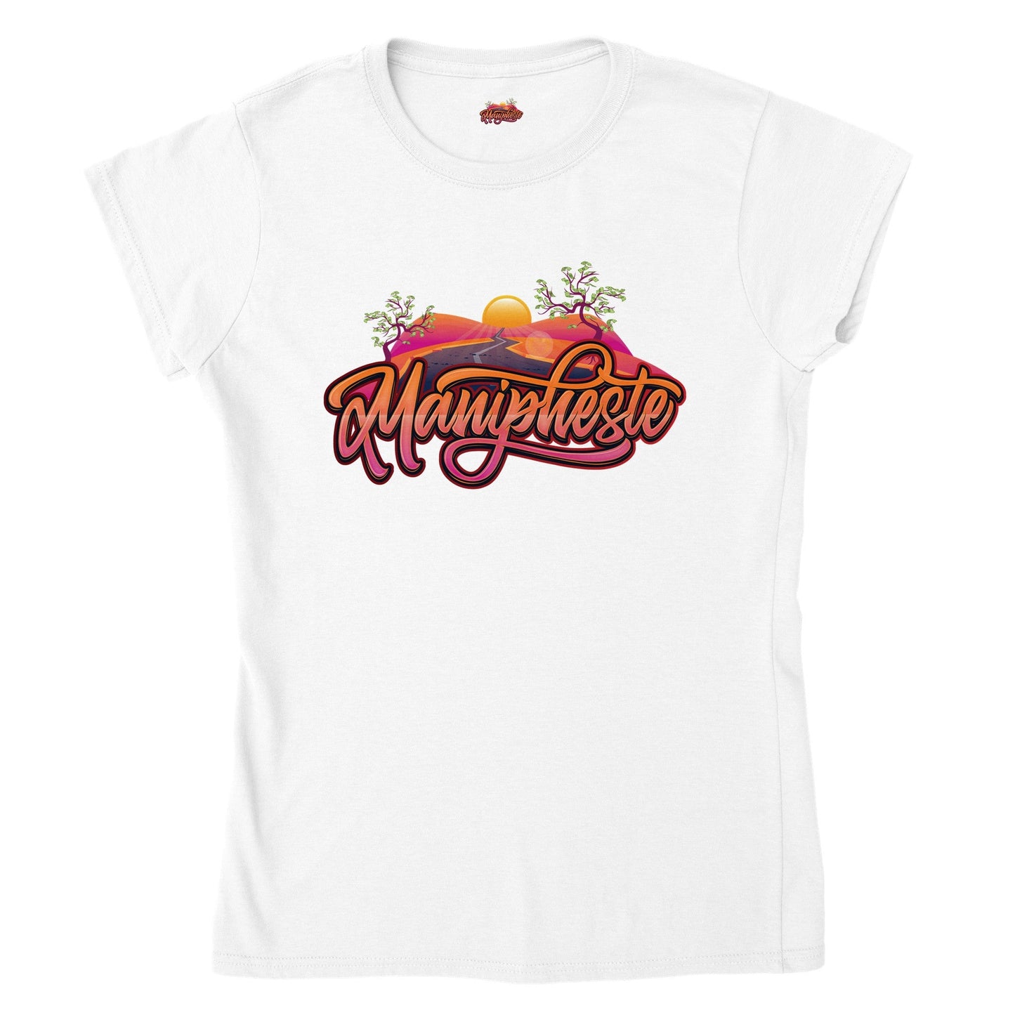 Manipheste Orange Logo T-Shirt (Womens) - Manipheste