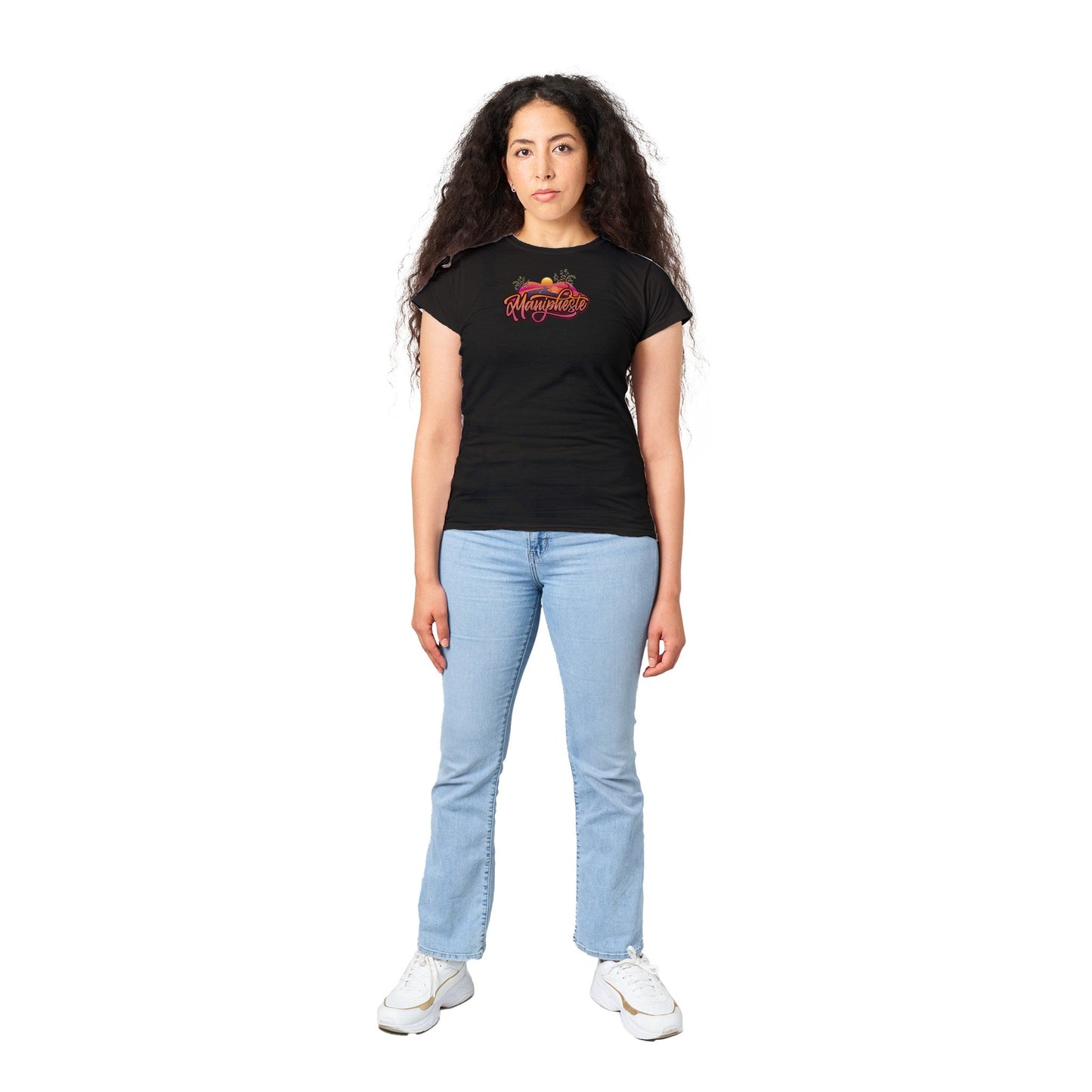 Manipheste Orange Logo T-Shirt (Womens) - Manipheste