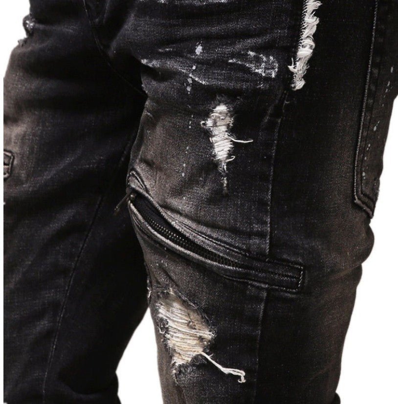 Vision - Ripped Black Jeans (Men)